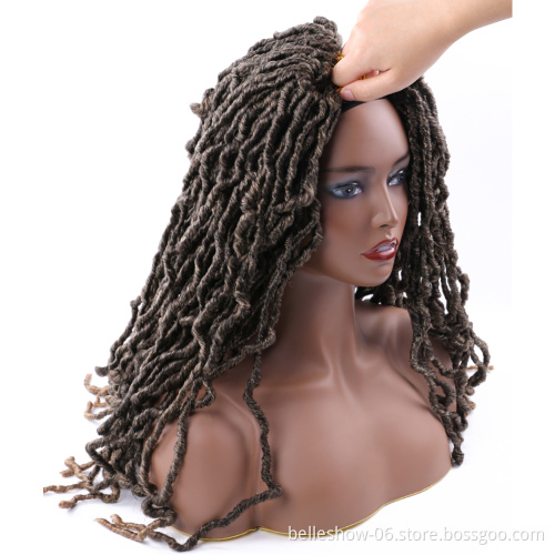 Hot sell Synthetic Hair For Crochet Braid  Faux Dreadlocks Extension Locs crochet hair 24 inch Soft Faux Locs